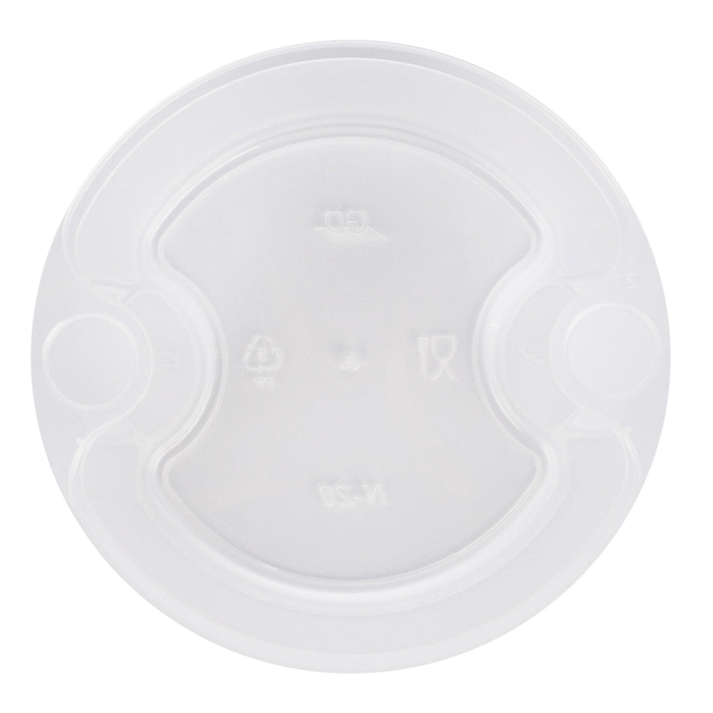 Asporto 20 oz Round Clear Plastic Insert - Fits 32, 40 and 48 oz Soup Container, Microwavable - 50 count box