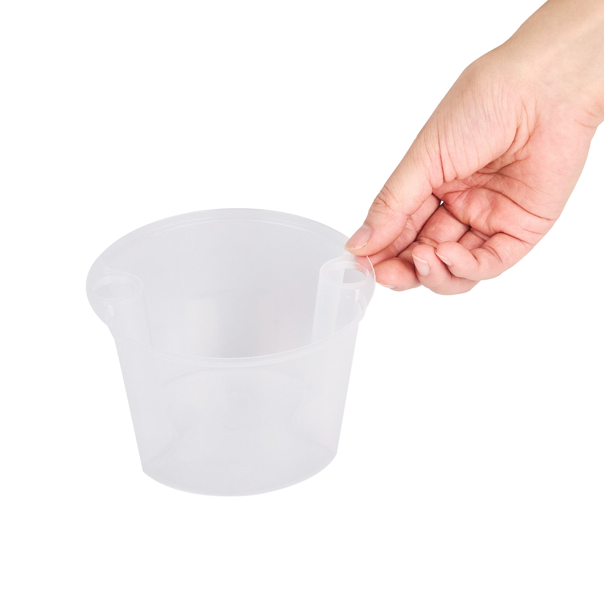 Asporto 20 oz Round Clear Plastic Insert - Fits 32, 40 and 48 oz Soup Container, Microwavable - 100 count box