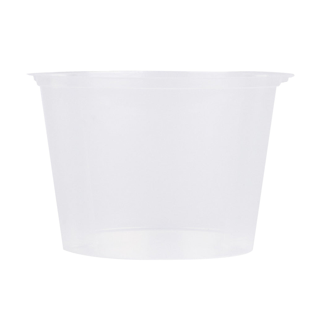 Asporto 20 oz Round Clear Plastic Insert - Fits 32, 40 and 48 oz Soup Container, Microwavable - 100 count box