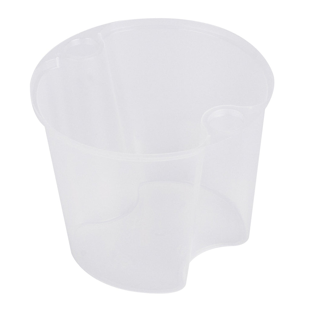 Asporto 24 oz Round Clear Plastic Insert - Fits 32, 40 and 48 oz Soup Container, Microwavable - 50 count box