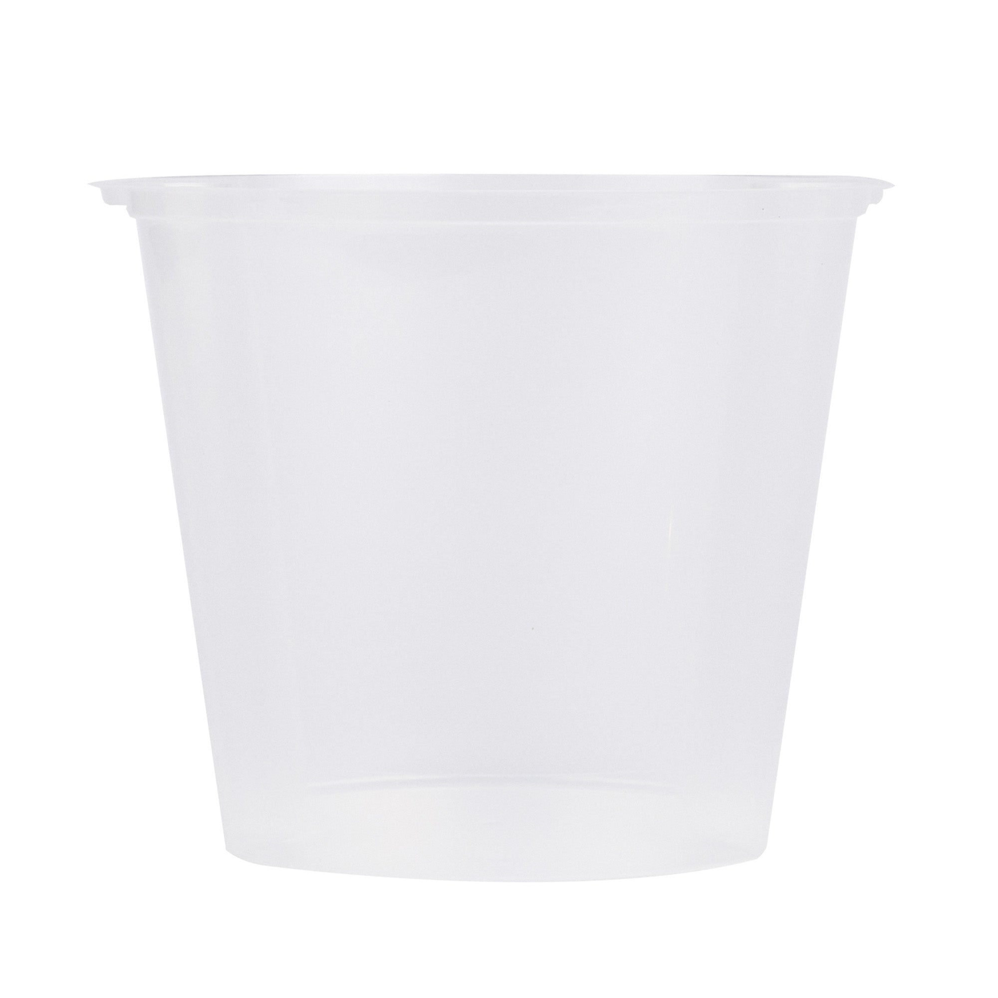 Asporto 24 oz Round Clear Plastic Insert - Fits 32, 40 and 48 oz Soup Container, Microwavable - 50 count box