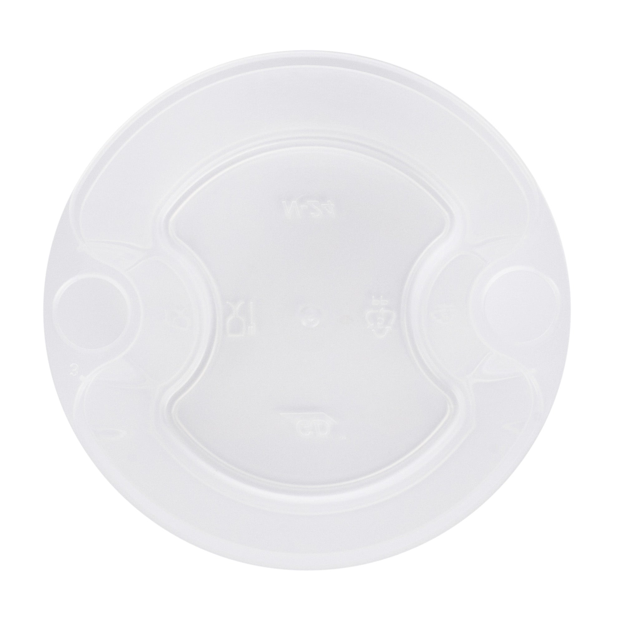 Asporto 24 oz Round Clear Plastic Insert - Fits 32, 40 and 48 oz Soup Container, Microwavable - 50 count box