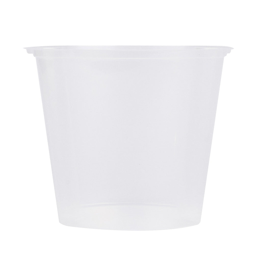 Asporto 24 oz Round Clear Plastic Insert - Fits 32, 40 and 48 oz Soup Container, Microwavable - 100 count box