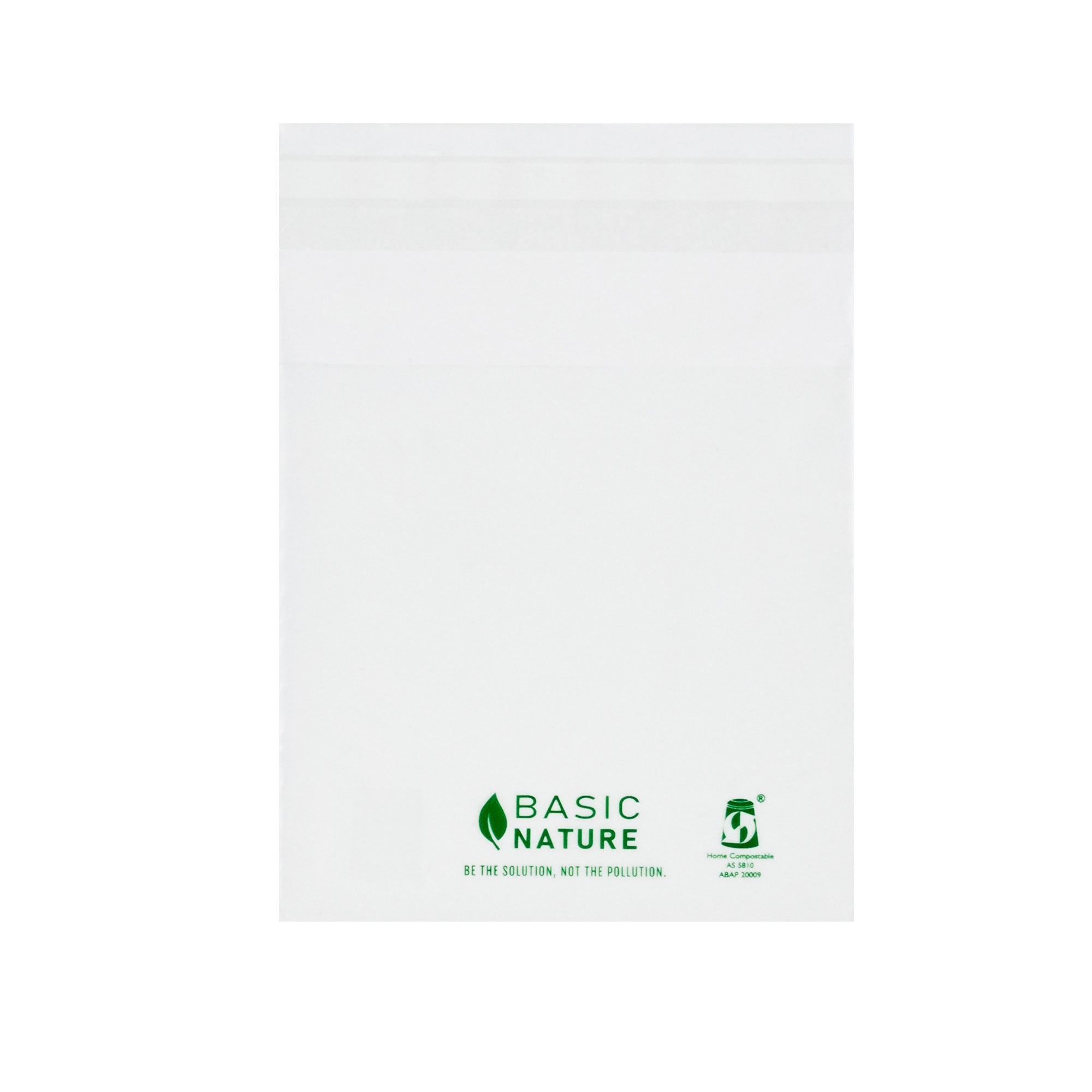 Basic Nature Translucent PLA Plastic / PBAT Lip and Tape Bag - Self-Sealing, Compostable - 4" x 4" - 100 count box