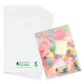 Basic Nature Translucent PLA Plastic / PBAT Lip and Tape Bag - Self-Sealing, Compostable - 4" x 3" - 100 count box