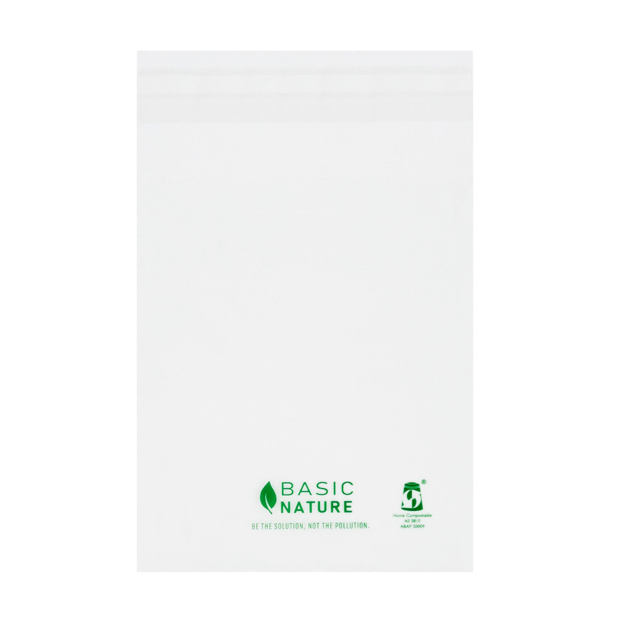 Basic Nature Translucent PLA Plastic / PBAT Lip and Tape Bag - Self-Sealing, Compostable - 4 3/4" x 4" - 100 count box