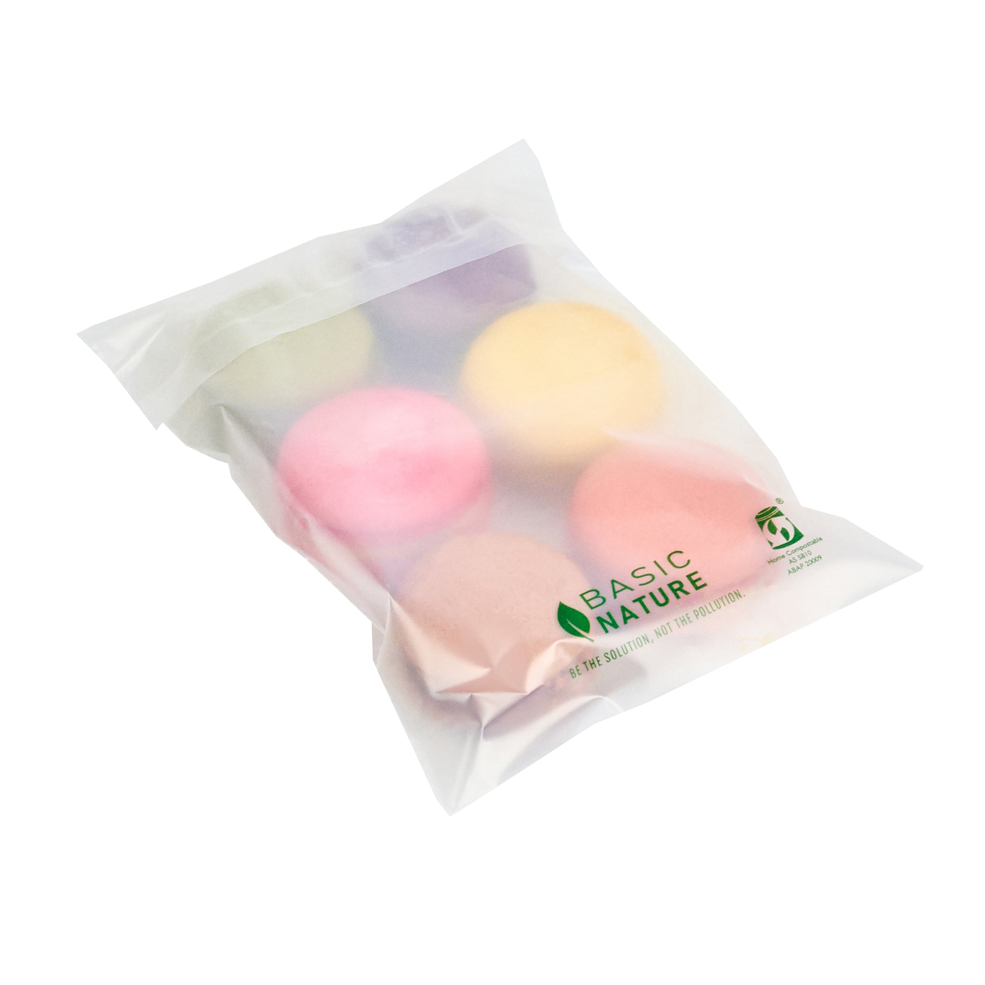 Basic Nature Translucent PLA Plastic / PBAT Lip and Tape Bag - Self-Sealing, Compostable - 6" x 4" - 100 count box