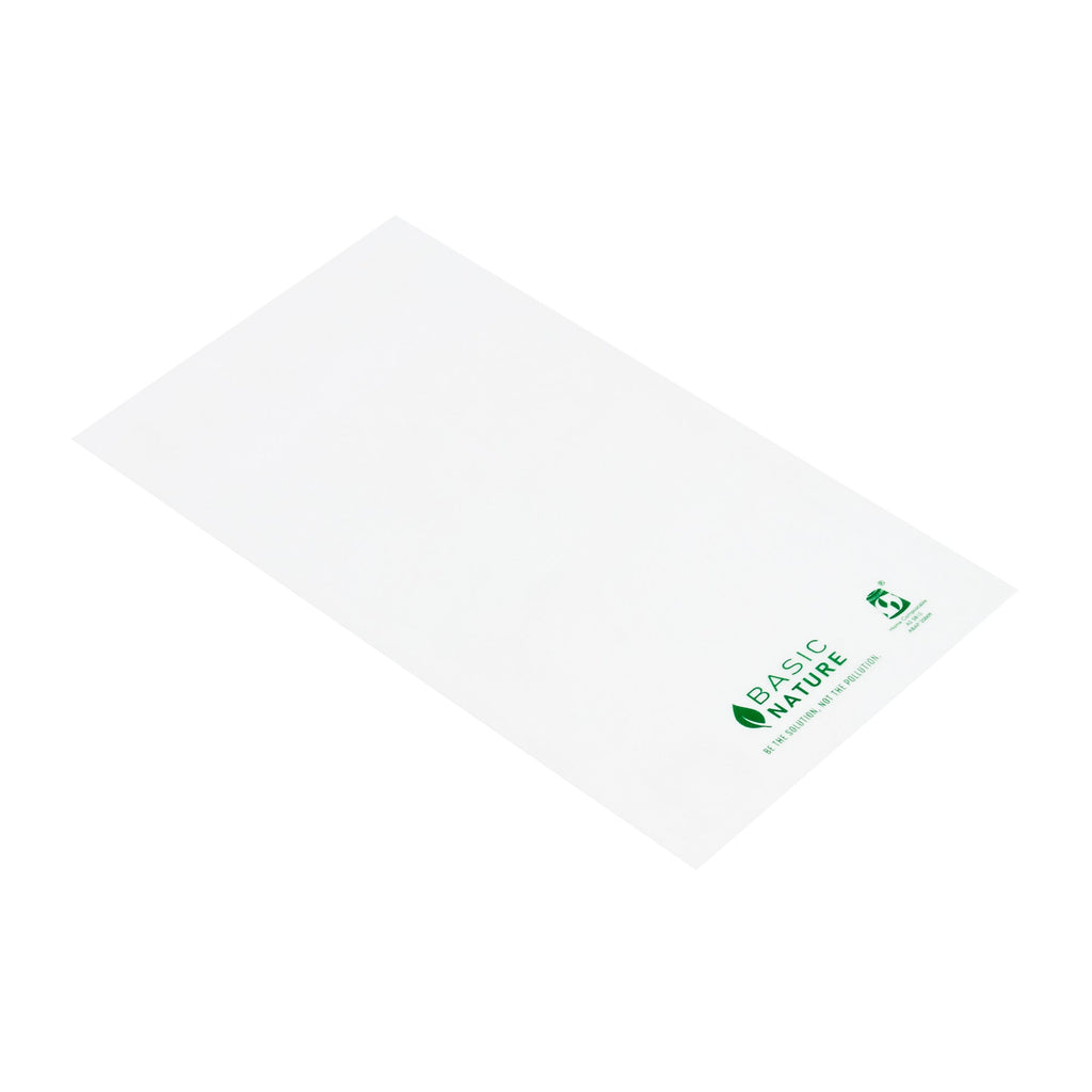 Basic Nature Translucent PLA Plastic / PBAT Lip and Tape Bag - Self-Sealing, Compostable - 6" x 4" - 100 count box