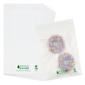 Basic Nature Translucent PLA Plastic / PBAT Lip and Tape Bag - Self-Sealing, Compostable - 9" x 6" - 100 count box