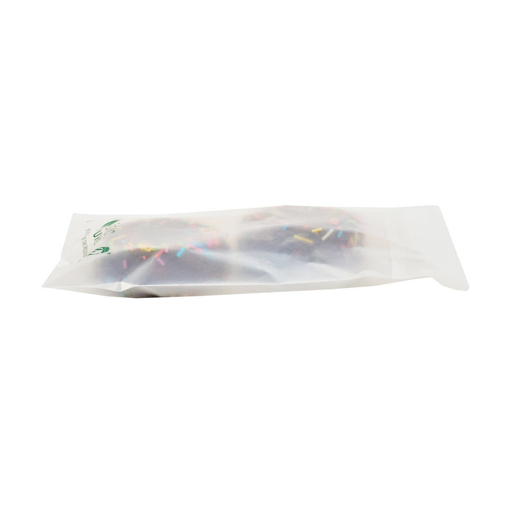 Basic Nature Translucent PLA Plastic / PBAT Lip and Tape Bag - Self-Sealing, Compostable - 9" x 6" - 100 count box