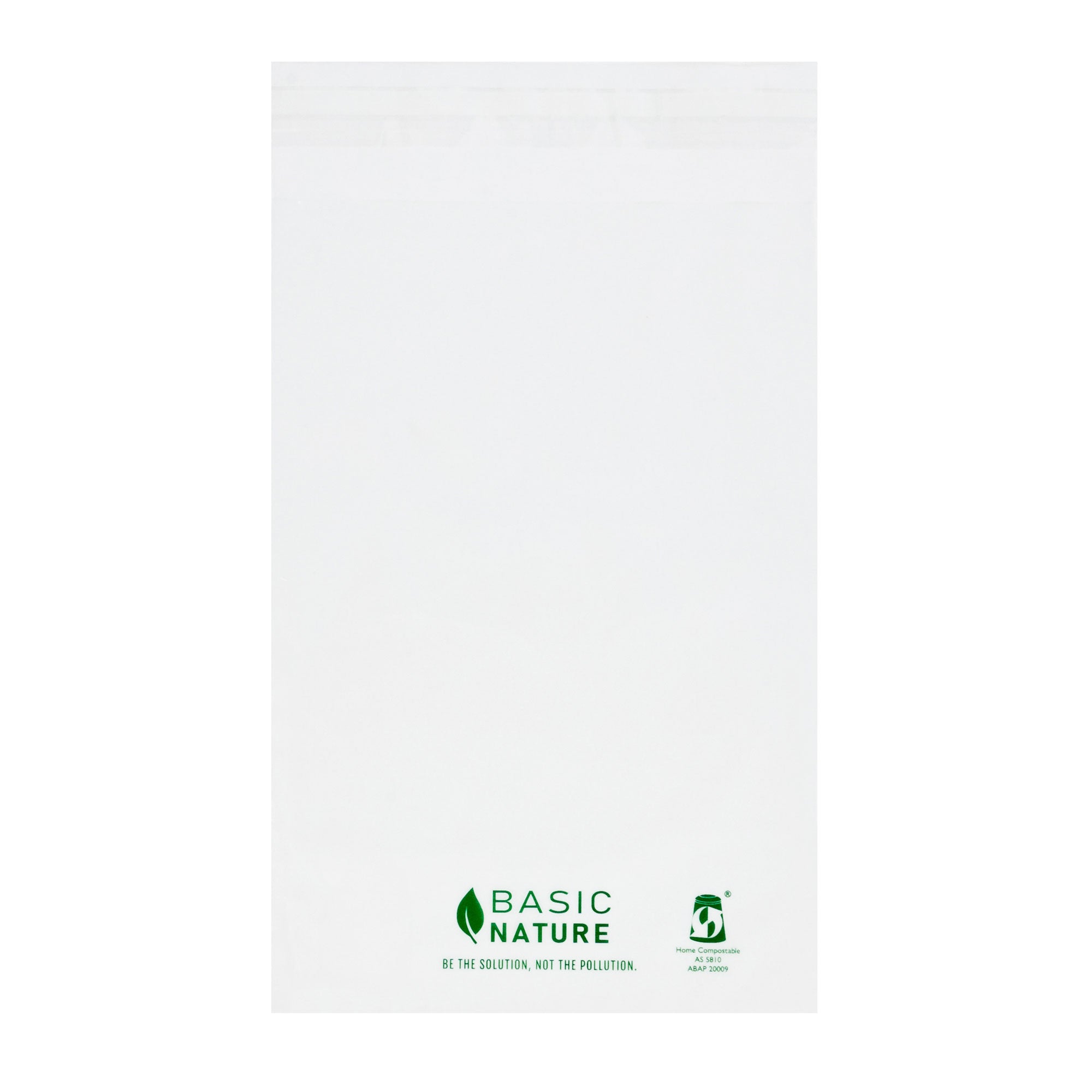 Basic Nature Translucent PLA Plastic / PBAT Lip and Tape Bag - Self-Sealing, Compostable - 9" x 6" - 100 count box