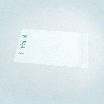 Basic Nature Translucent PLA Plastic / PBAT Lip and Tape Bag - Self-Sealing, Compostable - 10" x 8" - 100 count box