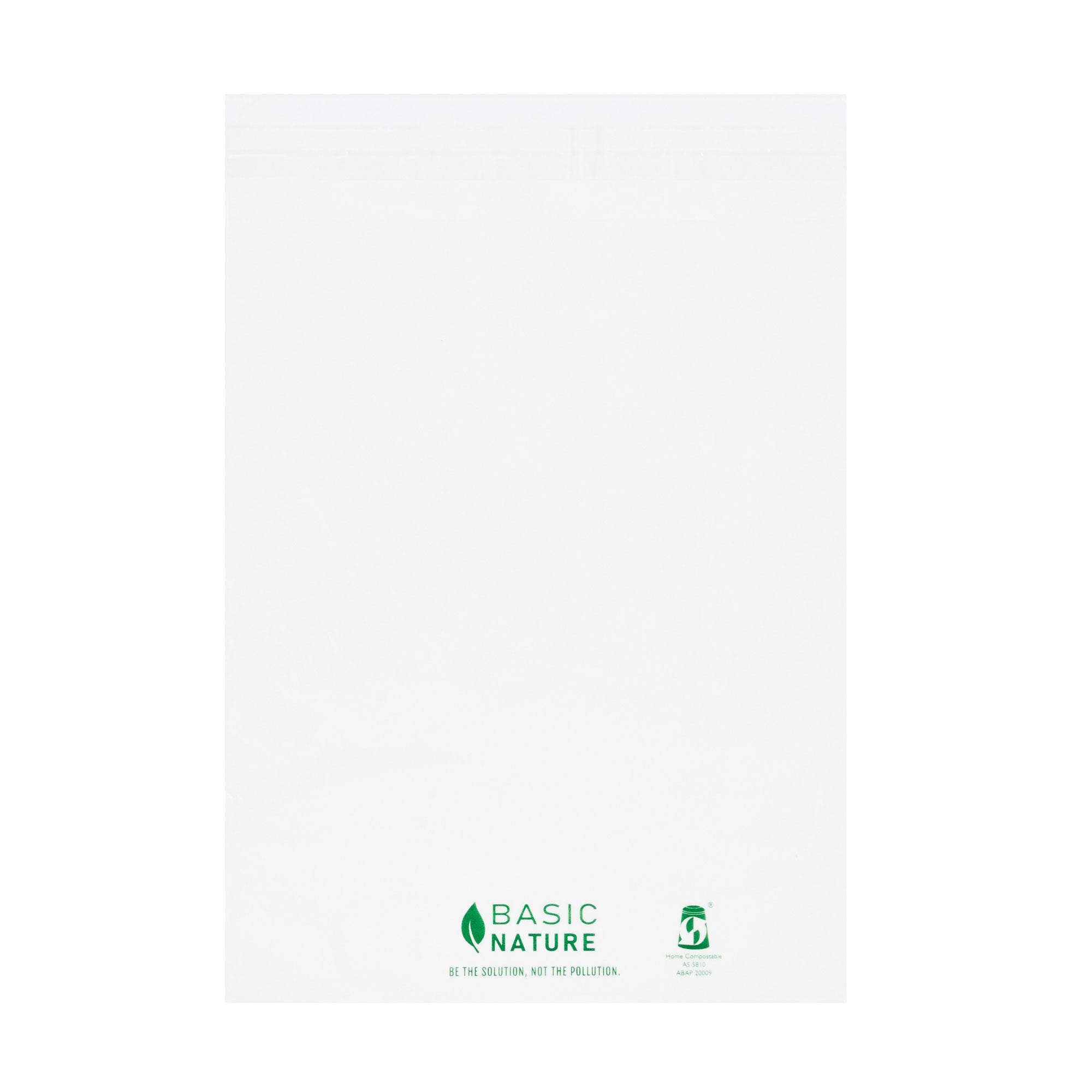 Basic Nature Translucent PLA Plastic / PBAT Lip and Tape Bag - Self-Sealing, Compostable - 10" x 8" - 100 count box