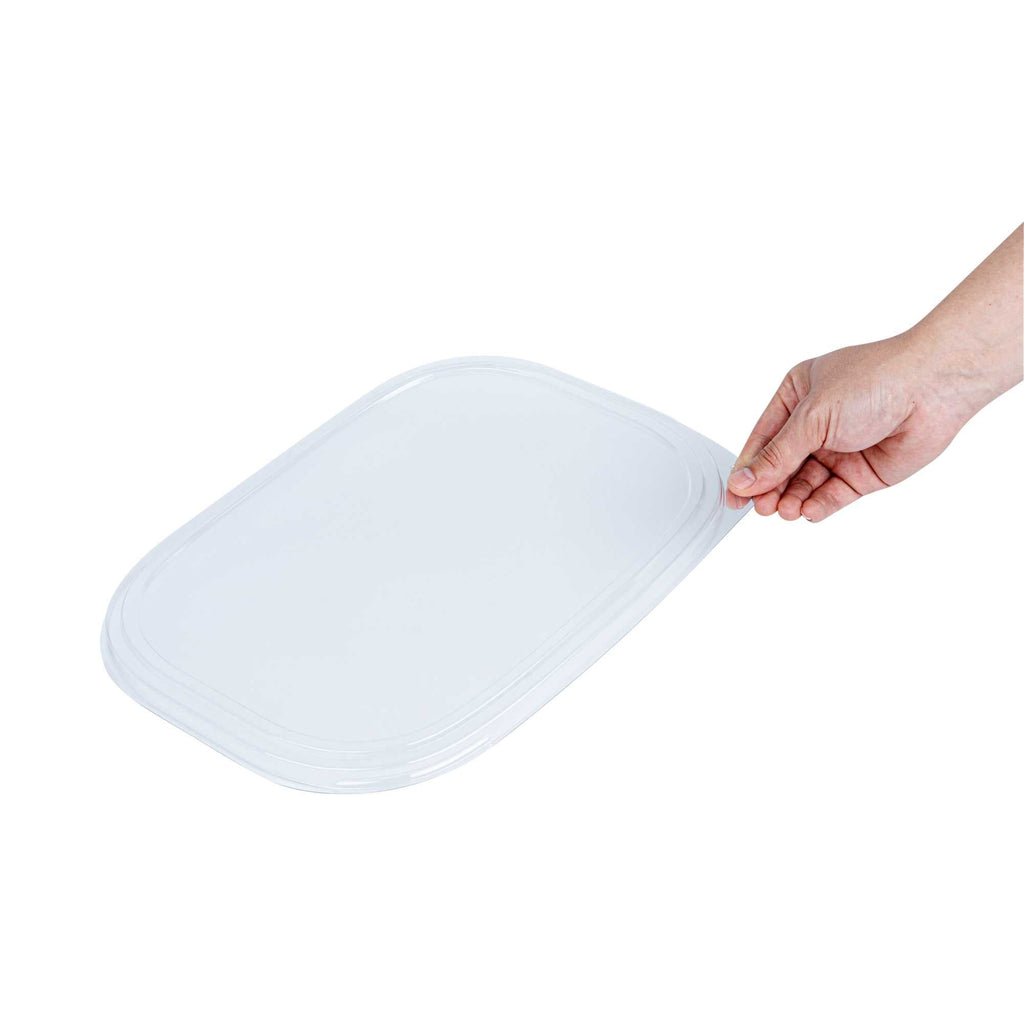 Bento Tek Rectangle Clear Plastic Lid - Fits 51 oz Bento Box - 50 count box
