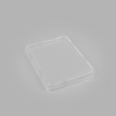 Bento Tek Rectangle Clear Plastic Lid - Fits 26 oz Bento Box - 50 count box