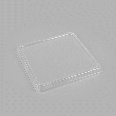Bento Tek Square Clear Plastic Lid - Fits 40 oz Bento Box - 100 count box
