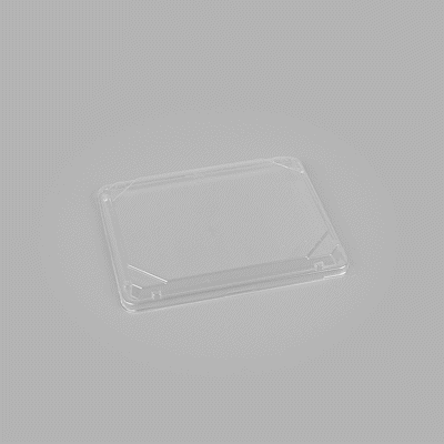 Bento Tek Rectangle Clear Plastic Lid - Fits 15 oz Bento Box - 50 count box