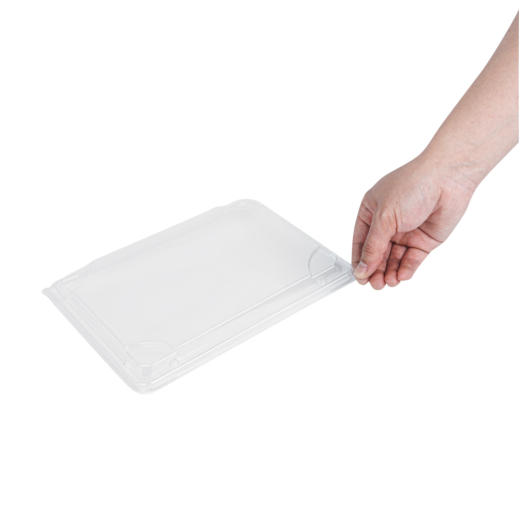 Bento Tek Rectangle Clear Plastic Lid - Fits 19 oz Bento Box - 100 count box