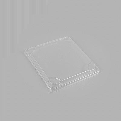 Bento Tek Rectangle Clear Plastic Lid - Fits 19 oz Bento Box - 100 count box