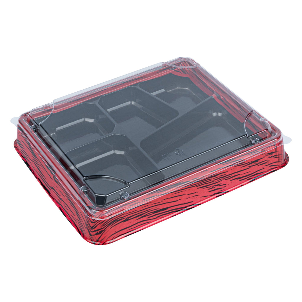 Bento Tek Rectangle Clear Plastic Lid - Fits 18 oz Bento Box - 50 count box
