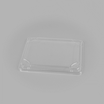 Bento Tek Rectangle Clear Plastic Lid - Fits 18 oz Bento Box - 100 count box
