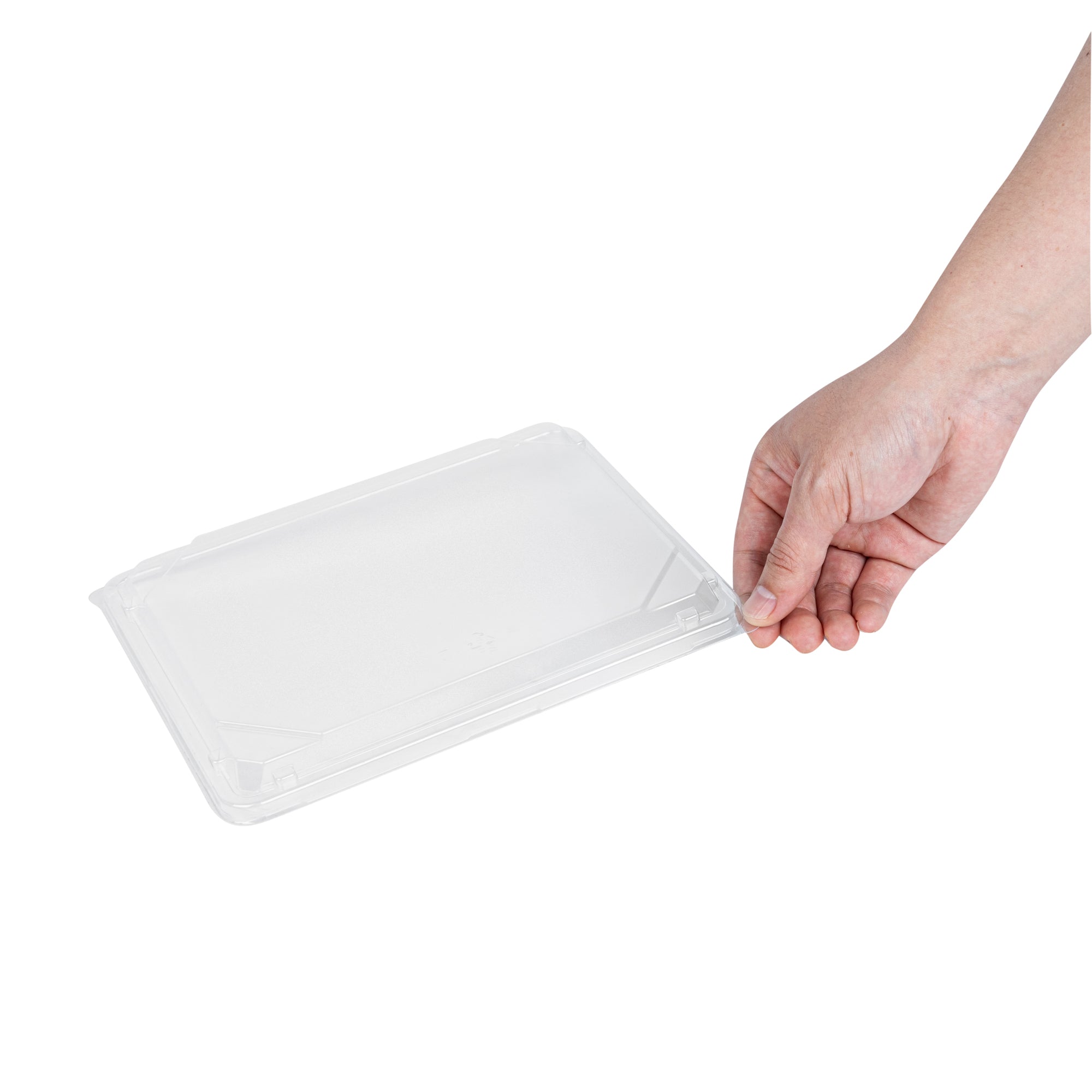 Bento Tek Rectangle Clear Plastic Lid - Fits 16 oz Bento Box - 50 count box