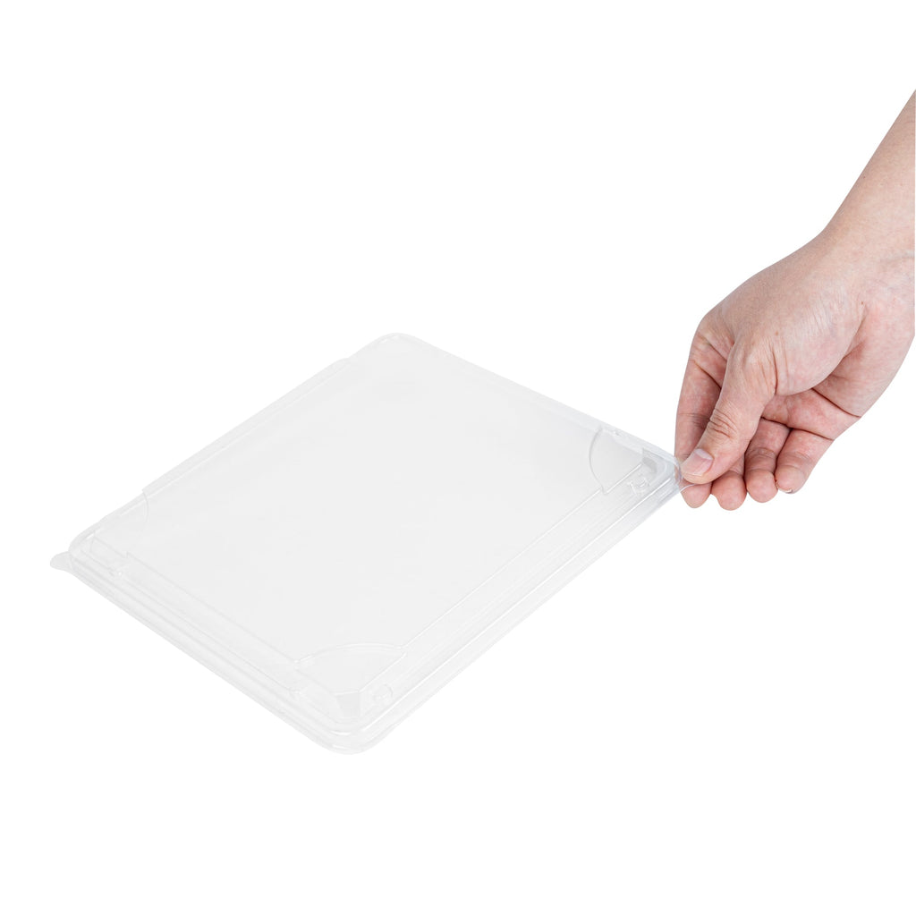 Bento Tek Square Clear Plastic Lid - Fits 18 oz Bento Box - 50 count box
