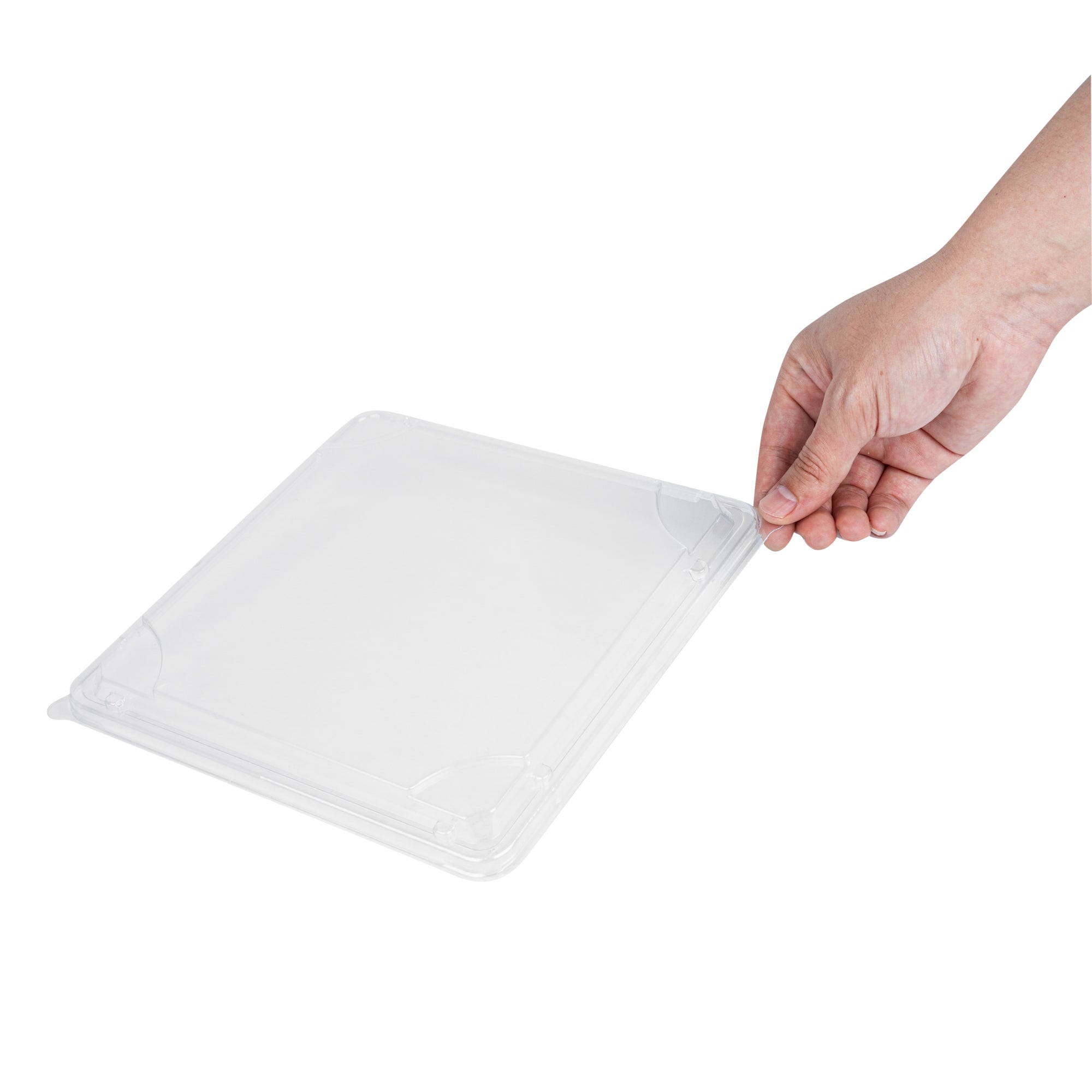 Bento Tek Square Clear Plastic Lid - Fits 19 oz Bento Box - 50 count box