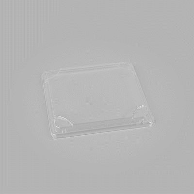Bento Tek Square Clear Plastic Lid - Fits 17 oz Bento Box - 100 count box
