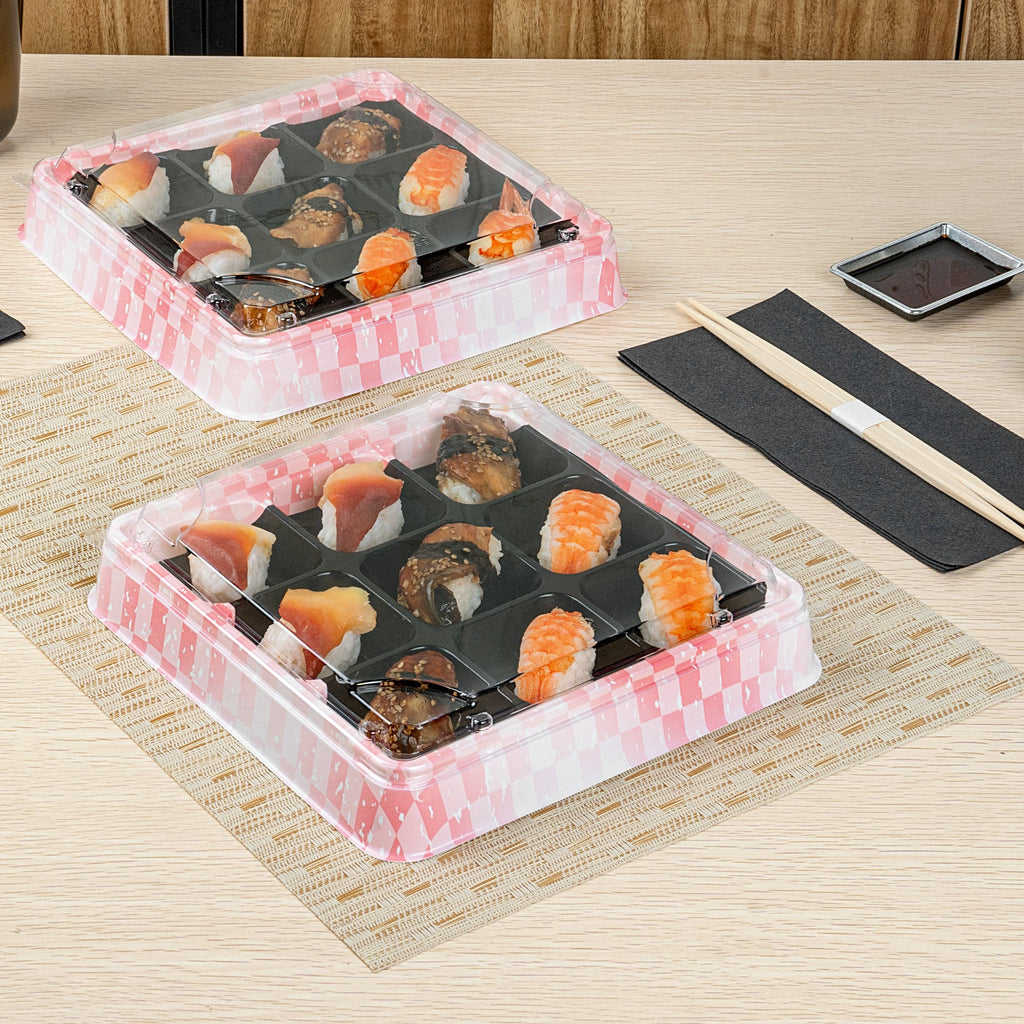 Bento Tek Square Clear Plastic Lid - Fits 17 oz Bento Box - 100 count box