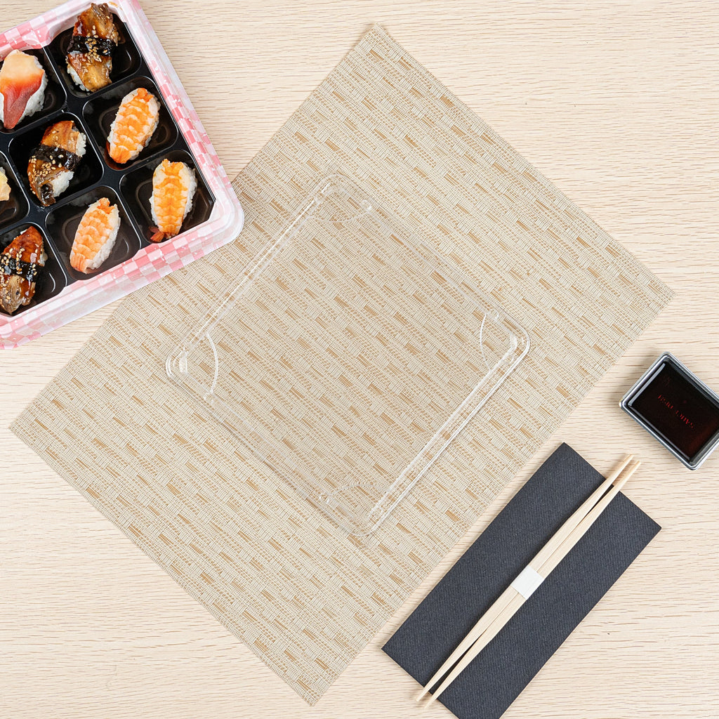Bento Tek Square Clear Plastic Lid - Fits 17 oz Bento Box - 100 count box