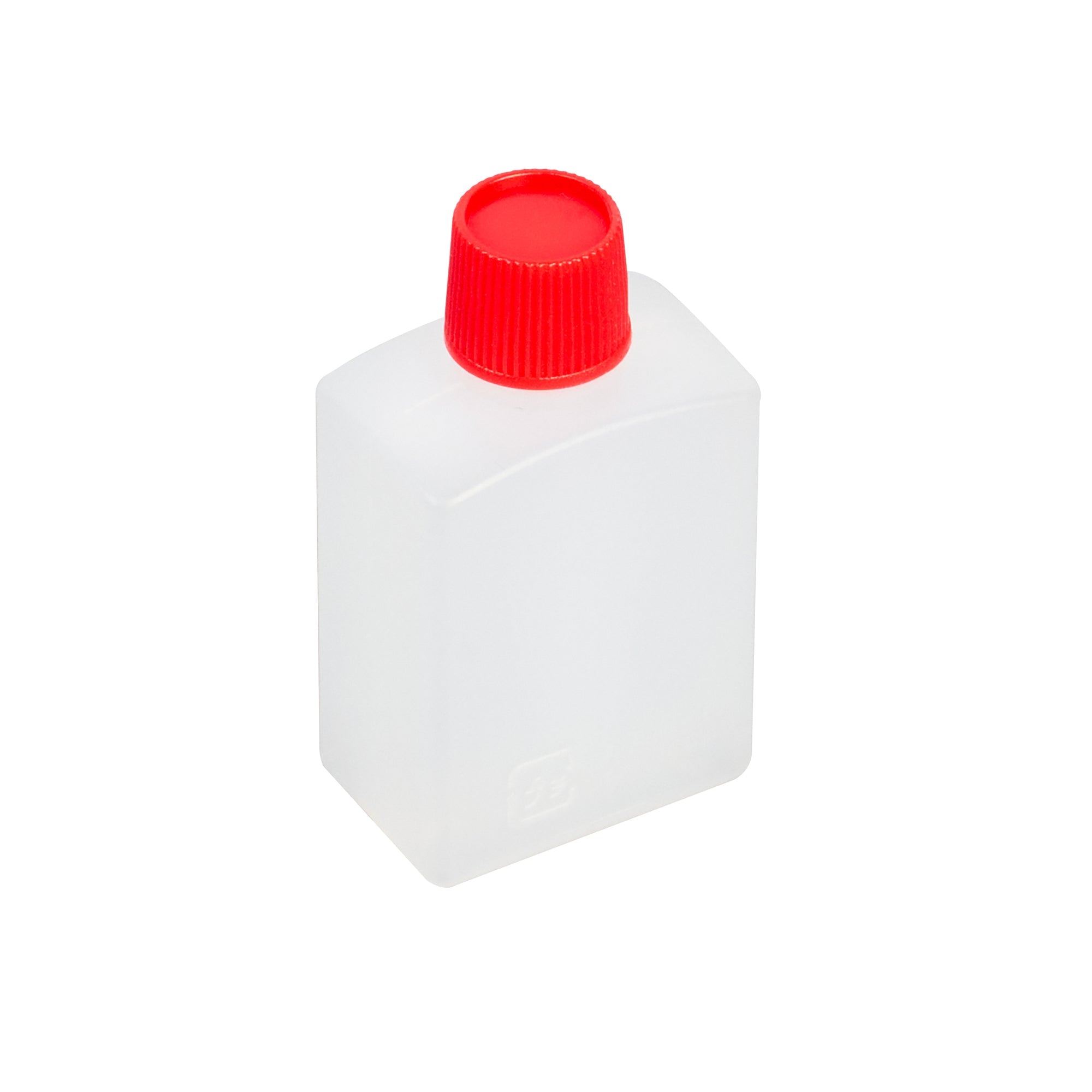 Bento Tek 15 mL Translucent Plastic Soy Sauce Bottle - with Red Cap - 1" x 3/4" x 2" - 1000 count box