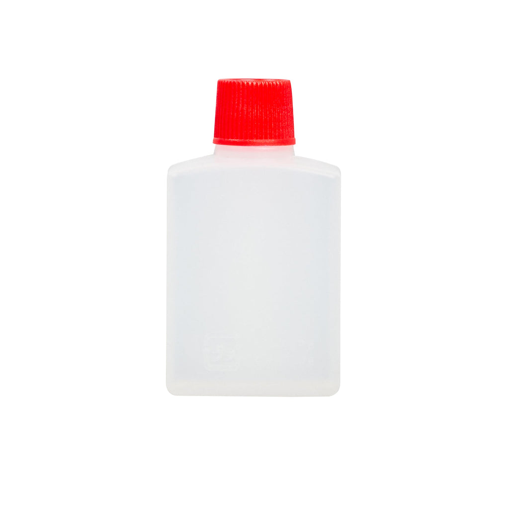 Bento Tek 15 mL Translucent Plastic Soy Sauce Bottle - with Red Cap - 1" x 3/4" x 2" - 1000 count box