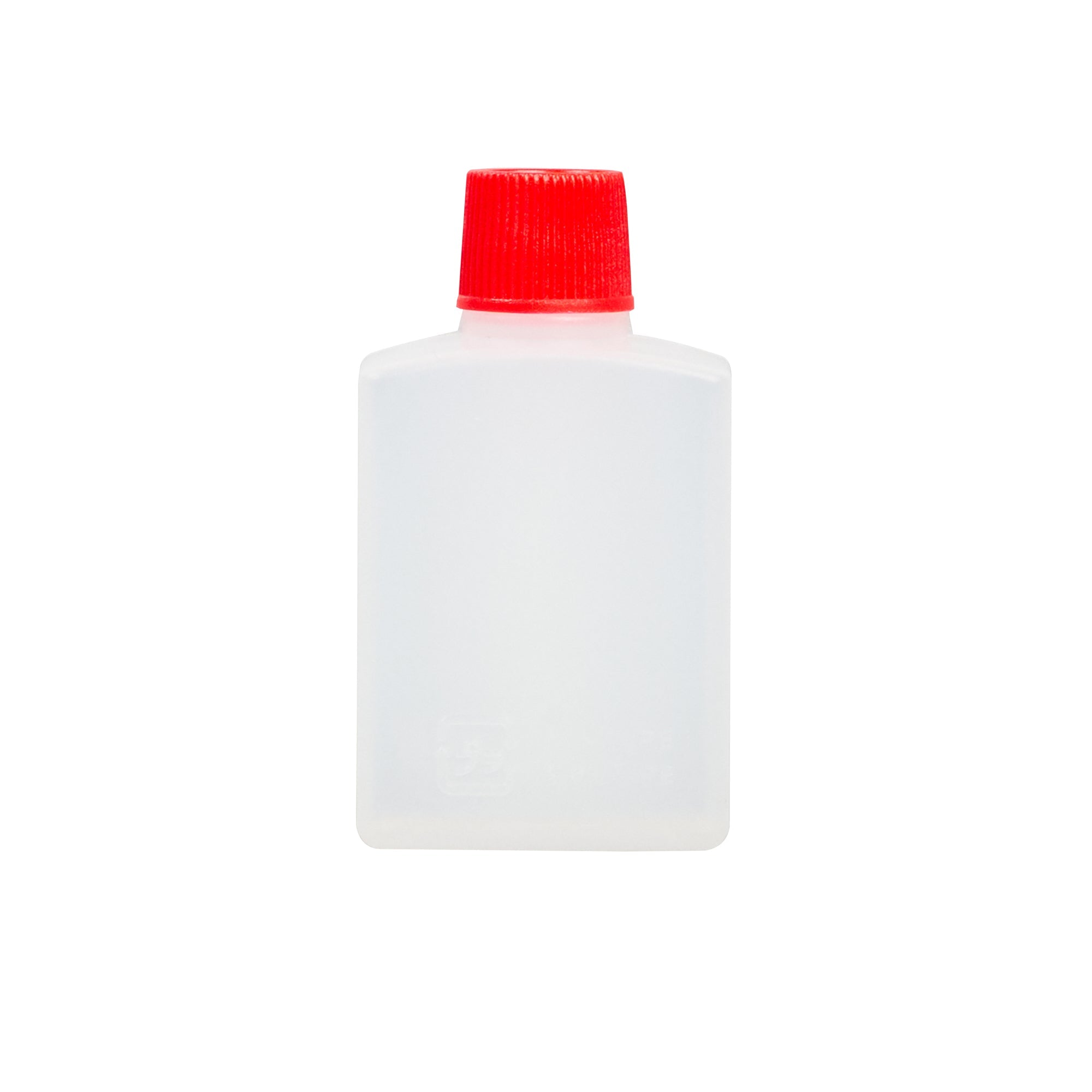Bento Tek 15 mL Translucent Plastic Soy Sauce Bottle - with Red Cap - 1" x 3/4" x 2" - 1000 count box