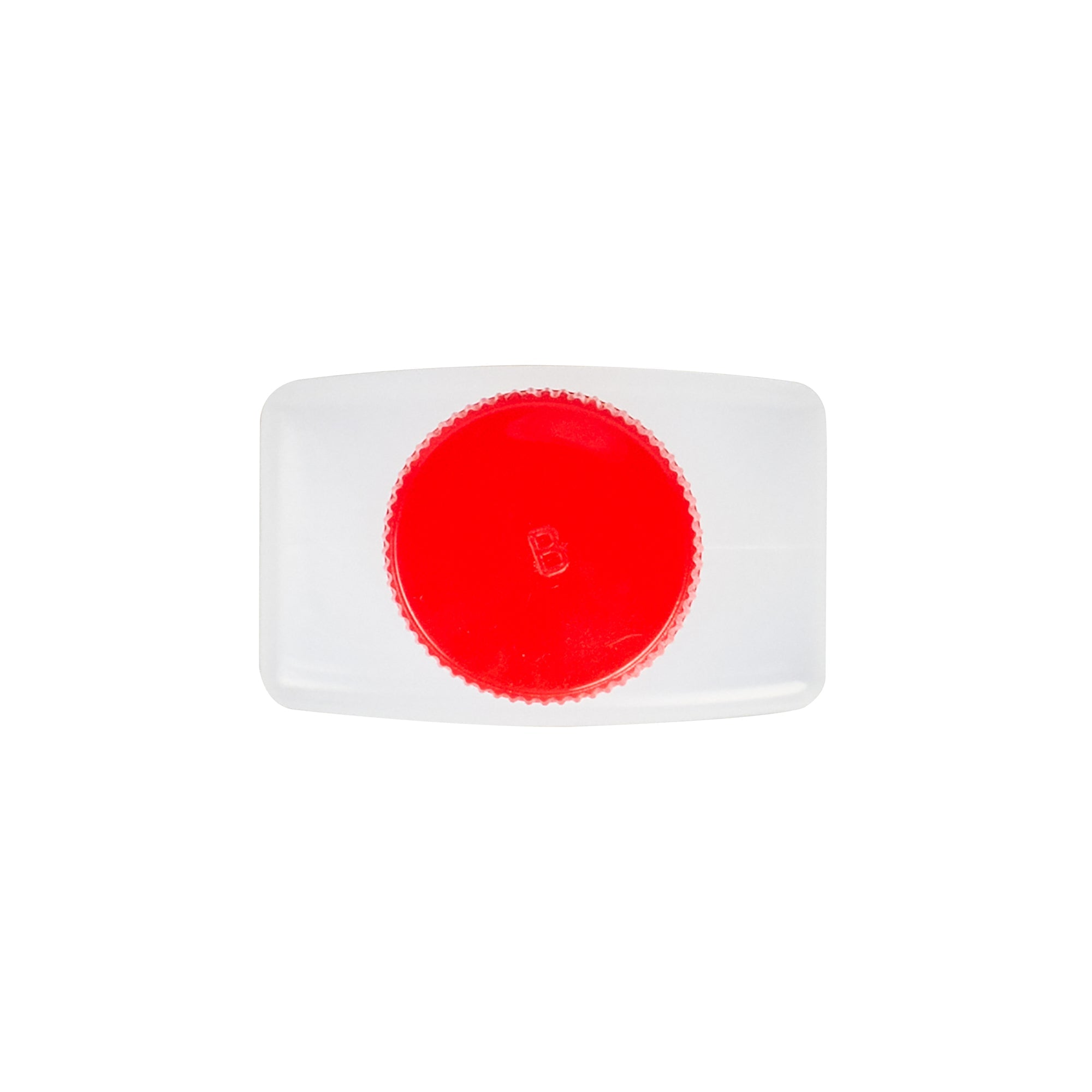 Bento Tek 1 oz Translucent Plastic Soy Sauce Bottle - with Red Cap - 1 1/2" x 3/4" x 2 1/4" - 100 count box