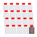 Bento Tek 1 oz Translucent Plastic Soy Sauce Bottle - with Red Cap - 1 1/2" x 3/4" x 2 1/4" - 1000 count box
