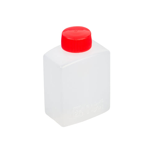 Bento Tek 2 oz Translucent Plastic Soy Sauce Bottle - with Red Cap - 1 1/2" x 1" x 2 1/2" - 1000 count box