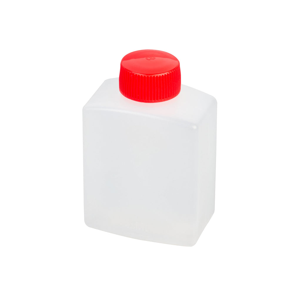 Bento Tek 2 oz Translucent Plastic Soy Sauce Bottle - with Red Cap - 1 1/2" x 1" x 2 1/2" - 100 count box