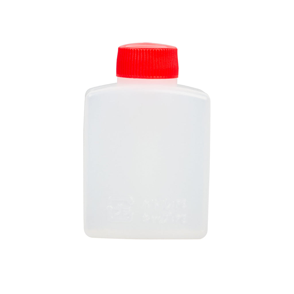Bento Tek 2 oz Translucent Plastic Soy Sauce Bottle - with Red Cap - 1 1/2" x 1" x 2 1/2" - 1000 count box