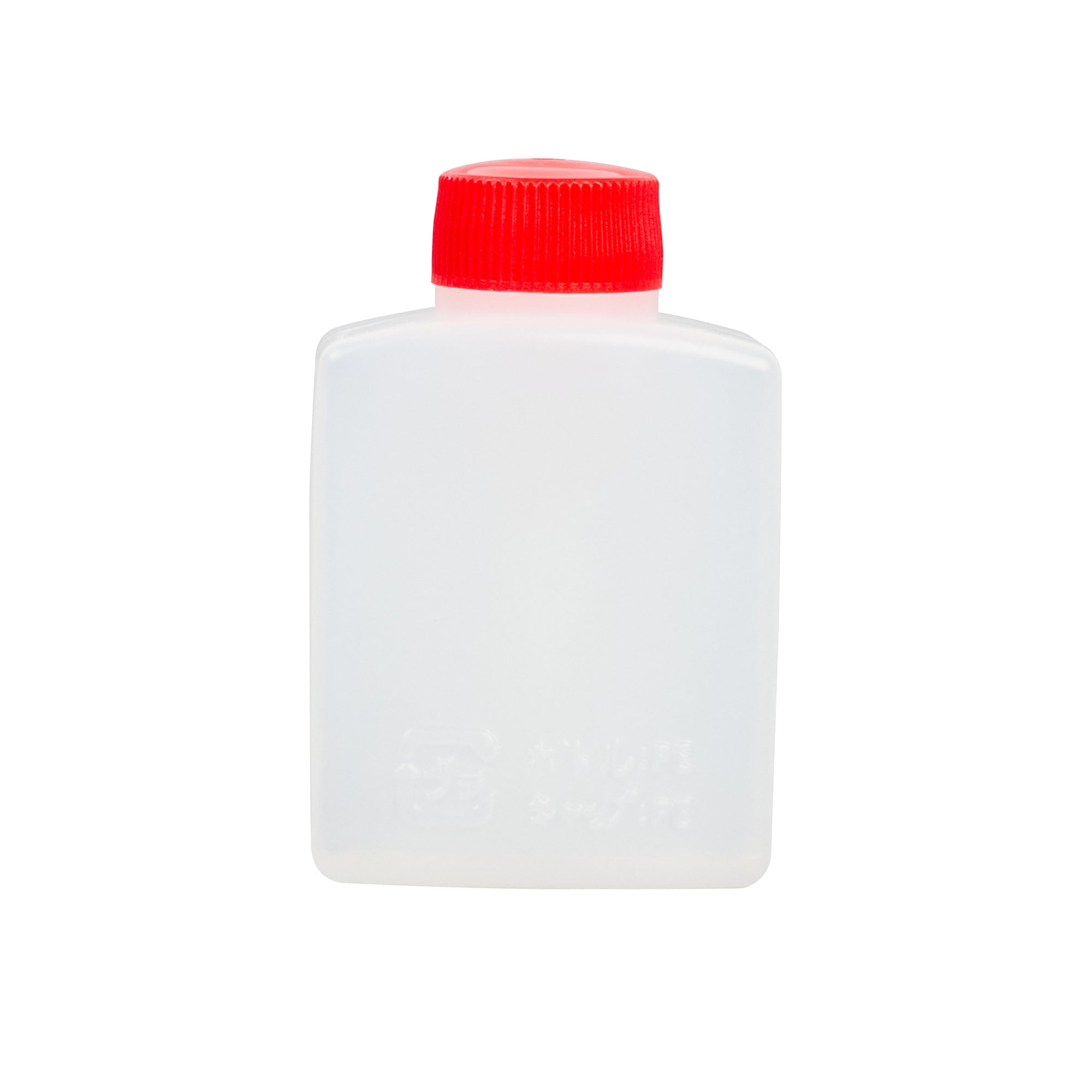 Bento Tek 2 oz Translucent Plastic Soy Sauce Bottle - with Red Cap - 1 1/2" x 1" x 2 1/2" - 1000 count box