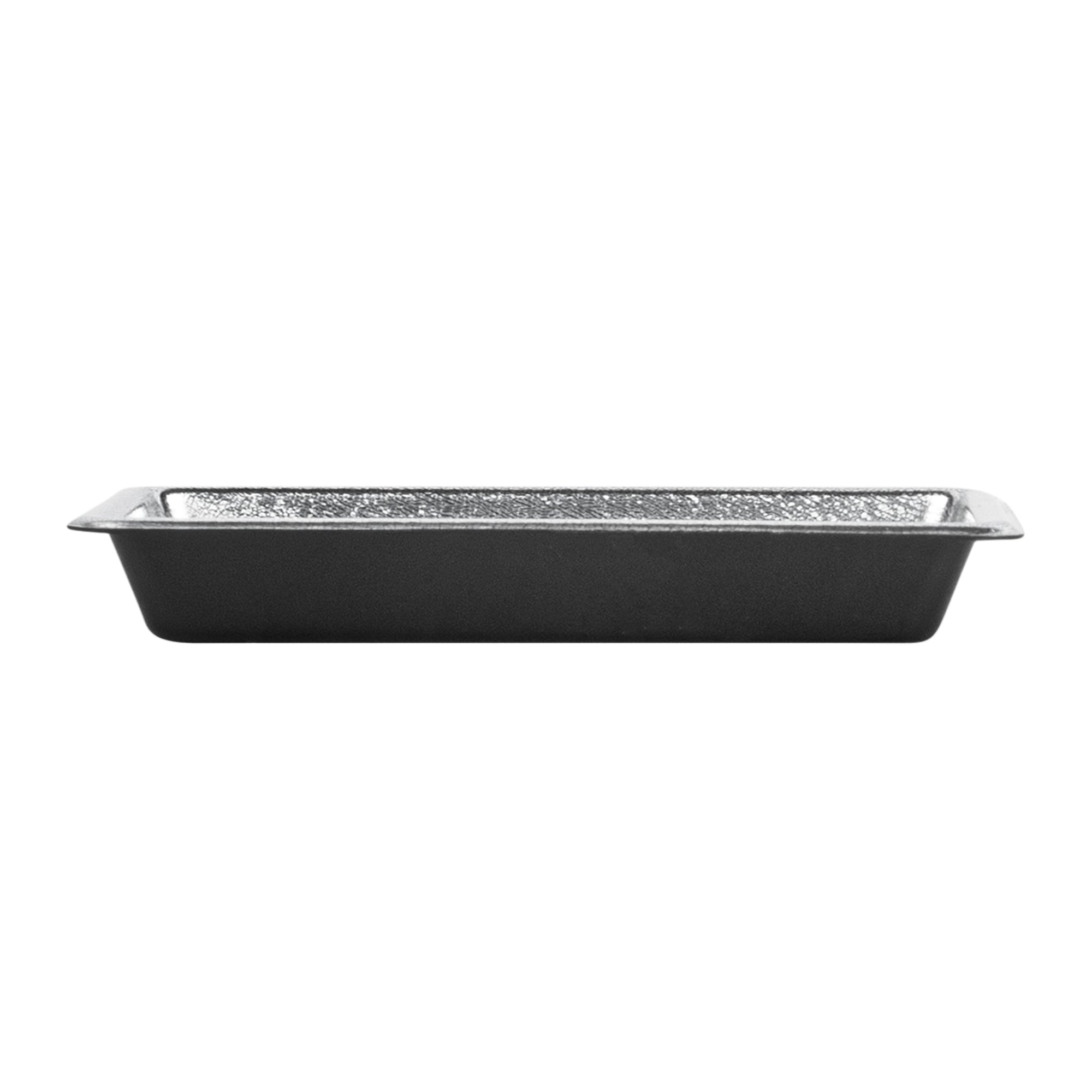 Bento Tek 1 oz Rectangle Silver Plastic Sauce Dish - 3" x 2 1/4" - 100 count box