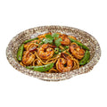 Bento Tek 10 oz Round Brown and White Plastic Asian Style Bowl - Microwavable - 6 3/4" x 6 3/4" x 1 1/2" - 100 count box