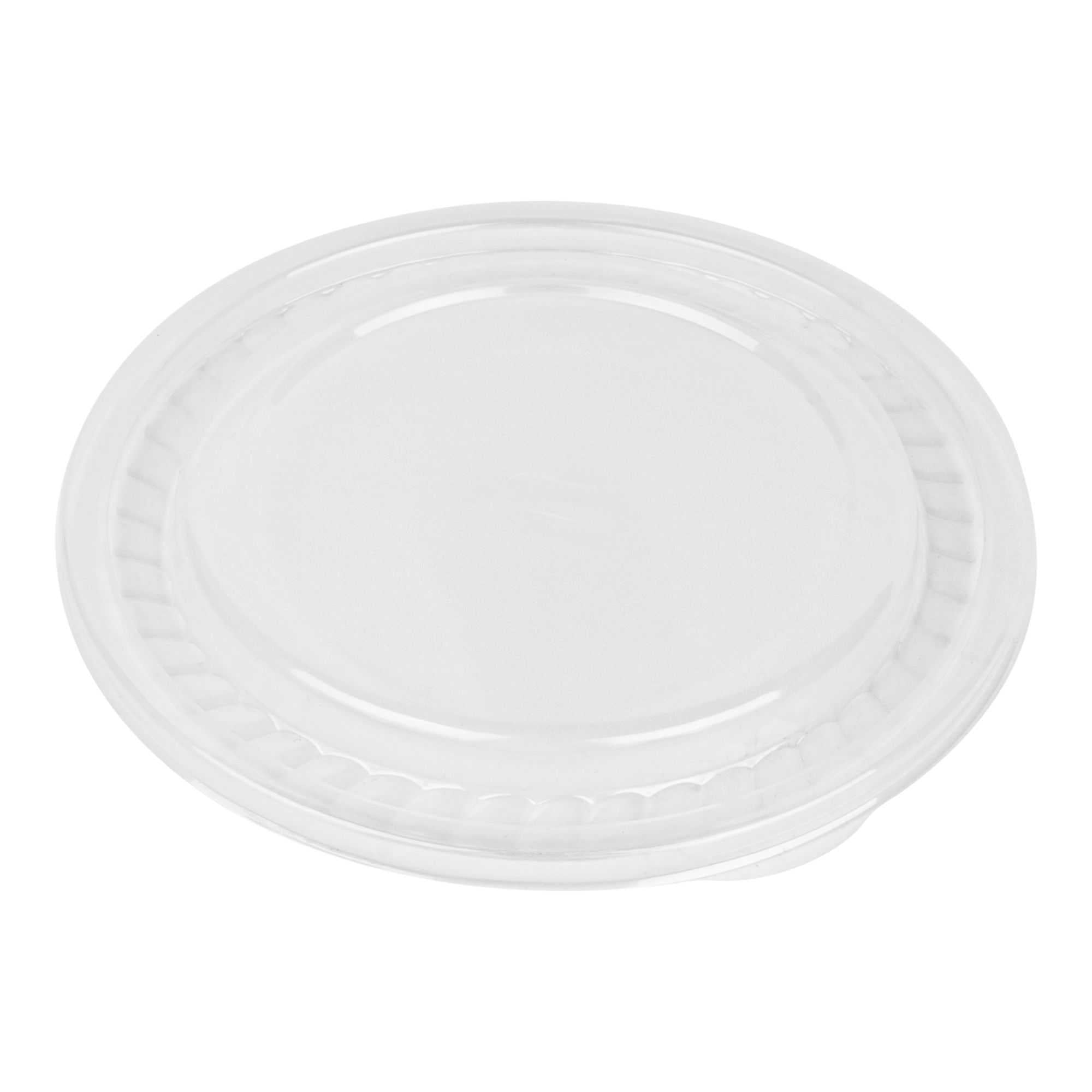 Bento Tek Round Clear Plastic Lid - Fits 10 oz Asian Style Bowl - 7'' x 7'' - 100 count box