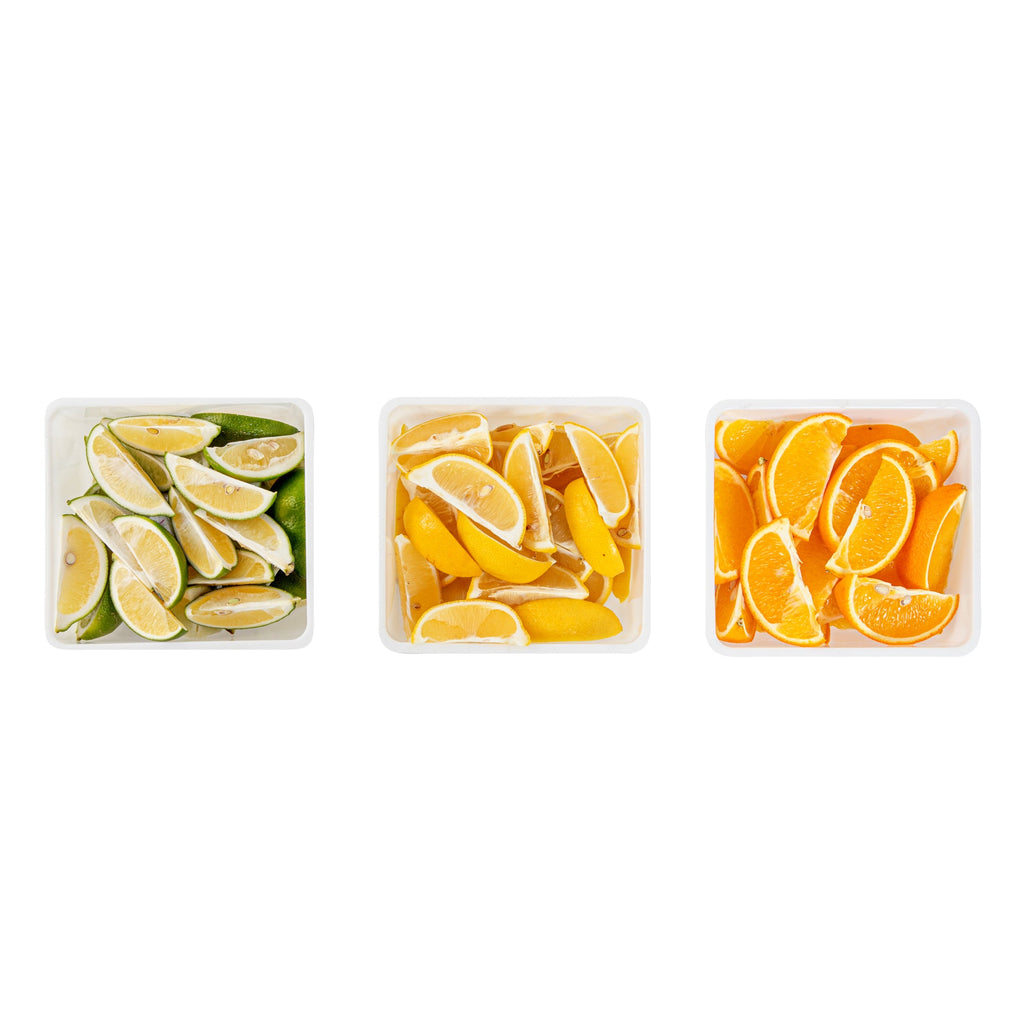 Bar Lux 1 Qt White Plastic Insert - Fits 3-Compartment Condiment Caddy - 1 count box