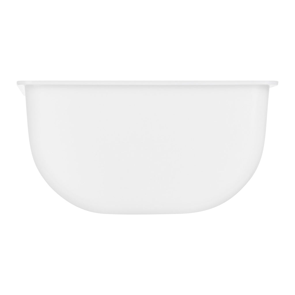 Bar Lux 1 Qt White Plastic Insert - Fits 3-Compartment Condiment Caddy - 1 count box