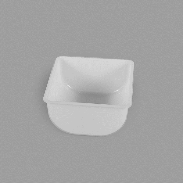 Bar Lux 1 Qt White Plastic Insert - Fits 3-Compartment Condiment Caddy - 3 count box