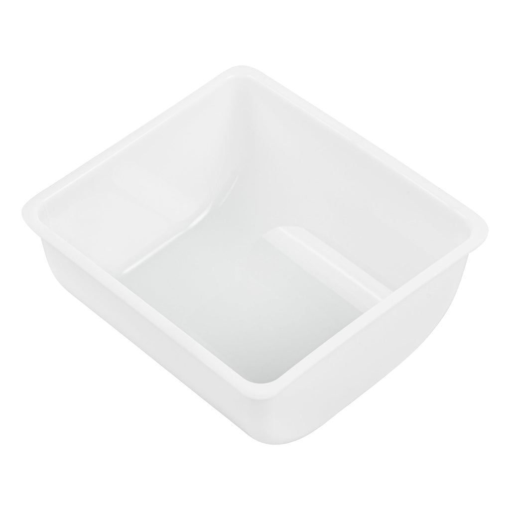Bar Lux 1 Qt White Plastic Insert - Fits 3-Compartment Condiment Caddy - 3 count box