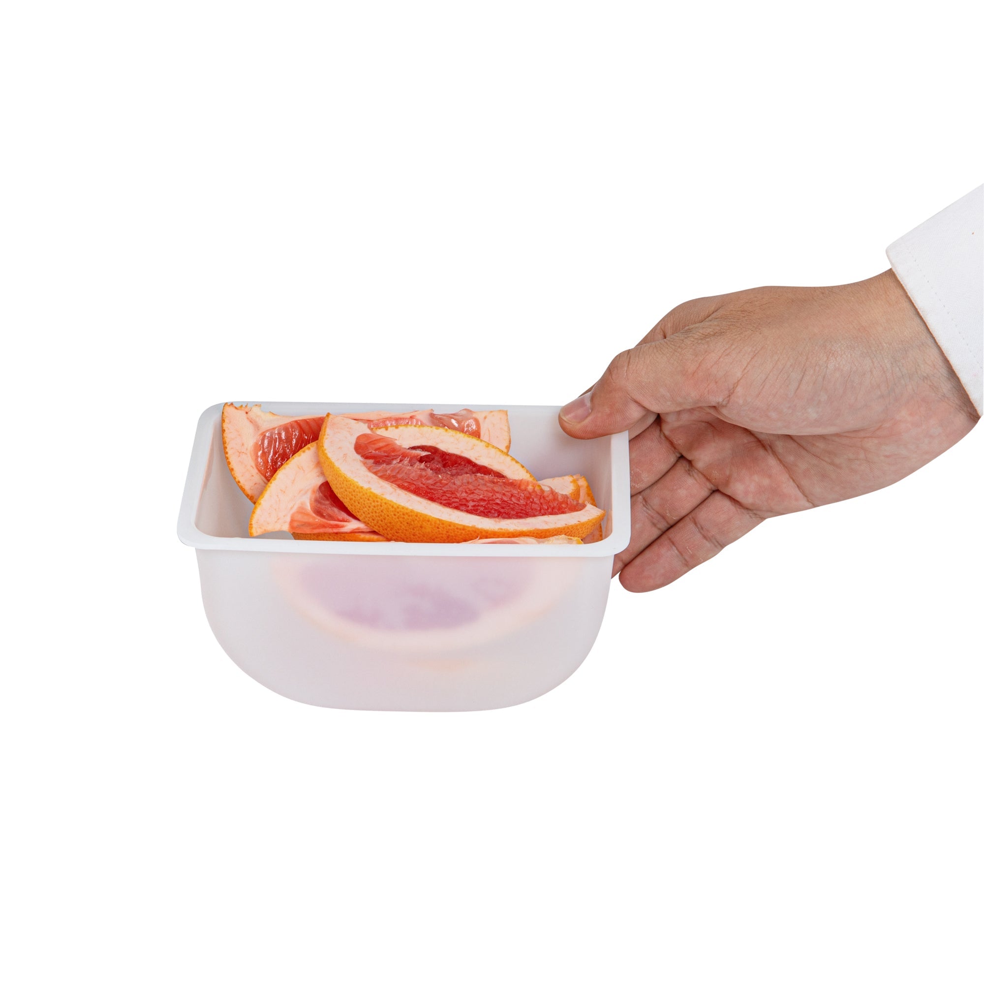 Bar Lux 1.25 Pint White Plastic Insert - Fits 5-Compartment Condiment Caddy - 1 count box