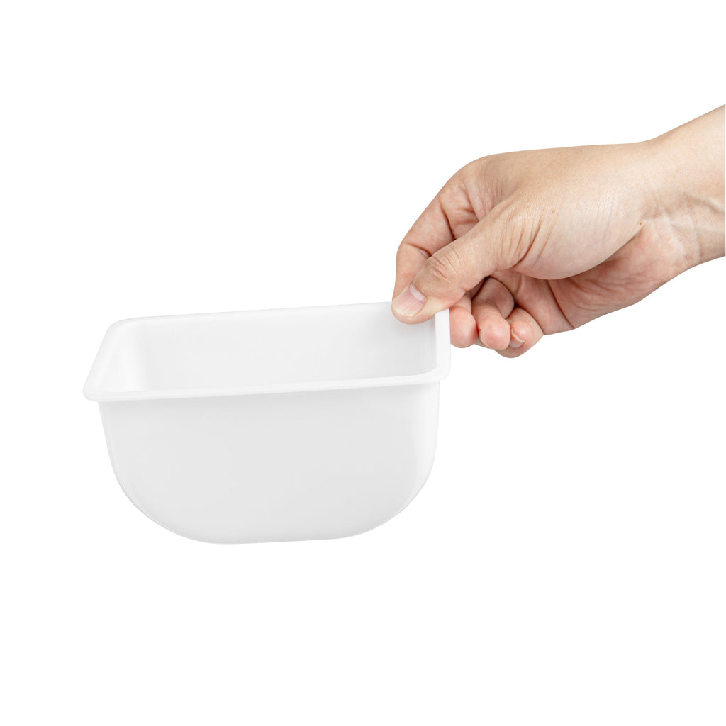 Bar Lux 1.25 Pint White Plastic Insert - Fits 5-Compartment Condiment Caddy - 1 count box