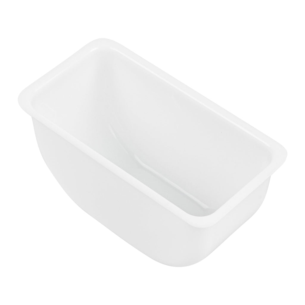 Bar Lux 1 Pint White Plastic Insert - Fits 6-Compartment Condiment Caddy - 1 count box